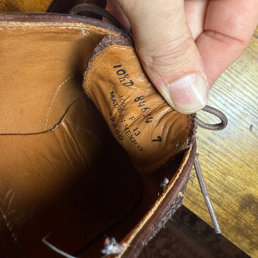 Frye James Wingtip 84614 Brown Leather Oxford Mens 10.5‎ D